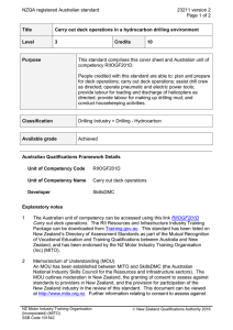 NZQA registered Australian standard 23211 version 2  Page 1 of 2