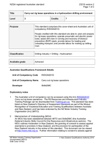 NZQA registered Australian standard 23216 version 2  Page 1 of 2