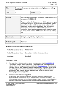 NZQA registered Australian standard 23184 version 2  Page 1 of 3
