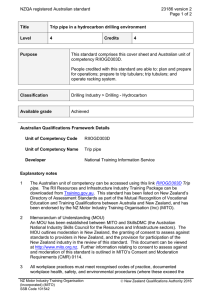NZQA registered Australian standard 23186 version 2  Page 1 of 2