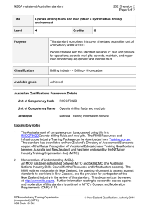 NZQA registered Australian standard 23215 version 2  Page 1 of 2