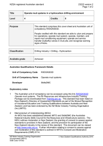 NZQA registered Australian standard 23222 version 2  Page 1 of 2