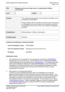 NZQA registered Australian standard 23205 version 2  Page 1 of 2