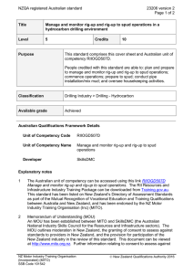 NZQA registered Australian standard 23206 version 2  Page 1 of 2