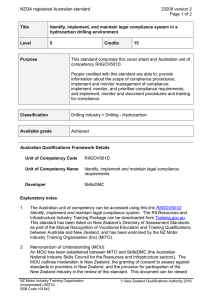 NZQA registered Australian standard 23208 version 2  Page 1 of 2