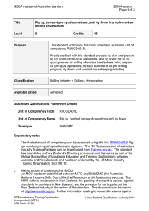 NZQA registered Australian standard 28334 version 1  Page 1 of 3