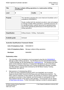 NZQA registered Australian standard 23210 version 2  Page 1 of 2