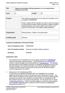 NZQA registered Australian standard 28343 version 1  Page 1 of 2
