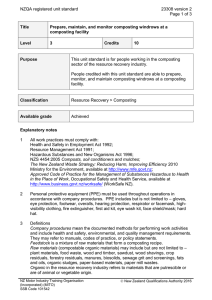 NZQA registered unit standard 23308 version 2  Page 1 of 3