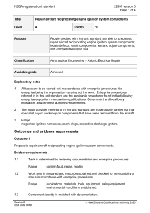 NZQA registered unit standard 22937 version 3  Page 1 of 4
