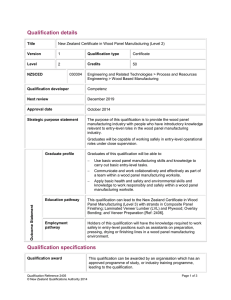 Qualification details