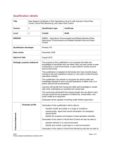 Qualification details