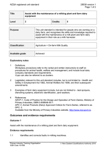 NZQA registered unit standard 28938 version 1  Page 1 of 2