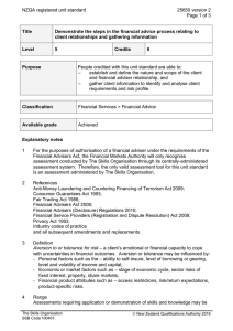 NZQA registered unit standard 25650 version 2  Page 1 of 3