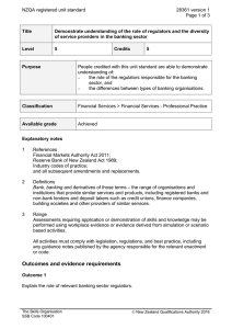 NZQA registered unit standard 28361 version 1  Page 1 of 3