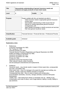 NZQA registered unit standard 28369 version 1  Page 1 of 4