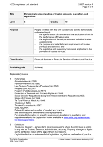 NZQA registered unit standard 28387 version 1  Page 1 of 4