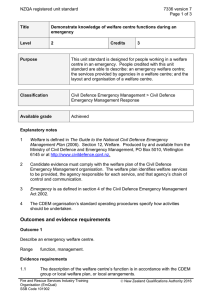 NZQA registered unit standard 7336 version 7  Page 1 of 3