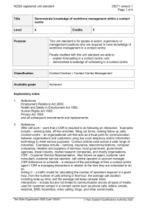 NZQA registered unit standard 28271 version 1  Page 1 of 4