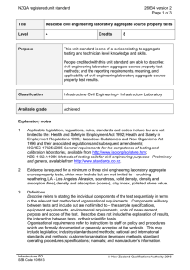 NZQA registered unit standard 26634 version 2  Page 1 of 3