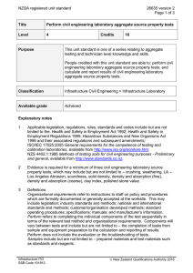NZQA registered unit standard 26635 version 2  Page 1 of 3