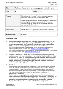 NZQA registered unit standard 26637 version 2  Page 1 of 3