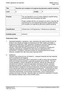NZQA registered unit standard 26668 version 1  Page 1 of 3