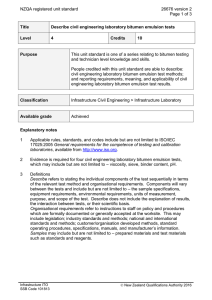 NZQA registered unit standard 26676 version 2  Page 1 of 3