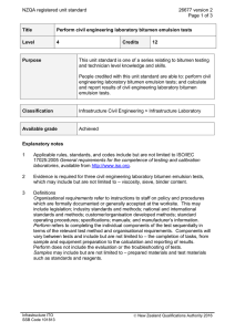 NZQA registered unit standard 26677 version 2  Page 1 of 3