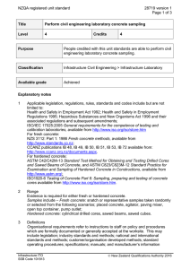 NZQA registered unit standard 28719 version 1  Page 1 of 3