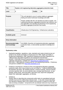 NZQA registered unit standard 26641 version 2  Page 1 of 3
