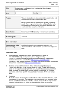 NZQA registered unit standard 26653 version 2  Page 1 of 3