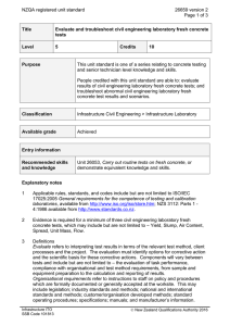 NZQA registered unit standard 26659 version 2  Page 1 of 3