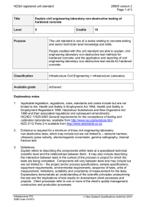 NZQA registered unit standard 26660 version 2  Page 1 of 3