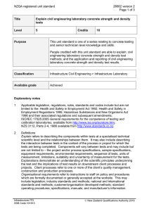 NZQA registered unit standard 26662 version 2  Page 1 of 3