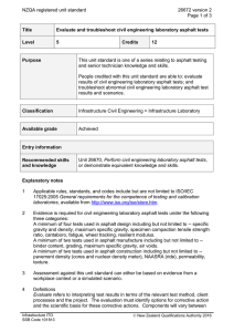 NZQA registered unit standard 26672 version 2  Page 1 of 3