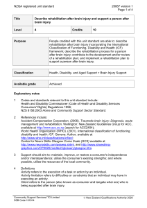 NZQA registered unit standard 26887 version 1  Page 1 of 4