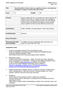 NZQA registered unit standard 26888 version 2  Page 1 of 4