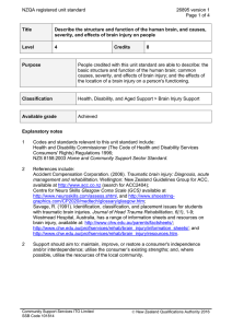 NZQA registered unit standard 26895 version 1  Page 1 of 4