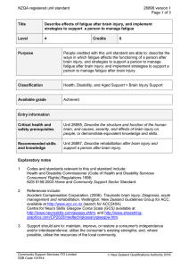 NZQA registered unit standard 26896 version 1  Page 1 of 3