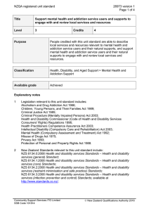 NZQA registered unit standard 26973 version 1  Page 1 of 4