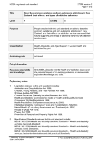 NZQA registered unit standard 27076 version 2  Page 1 of 5