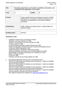 NZQA registered unit standard 27077 version 2  Page 1 of 5