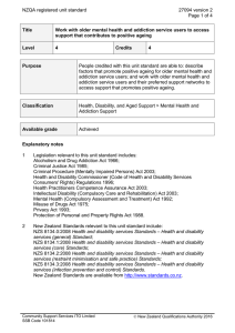 NZQA registered unit standard 27094 version 2  Page 1 of 4