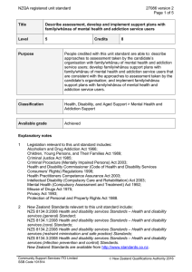 NZQA registered unit standard 27086 version 2  Page 1 of 5