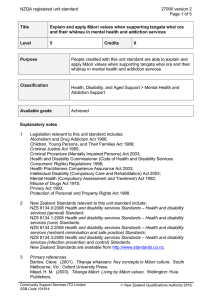 NZQA registered unit standard 27090 version 2  Page 1 of 5