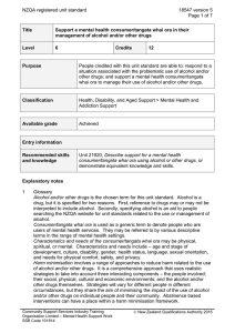 NZQA registered unit standard 18547 version 5  Page 1 of 7