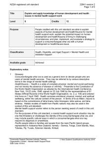 NZQA registered unit standard 22841 version 2  Page 1 of 6