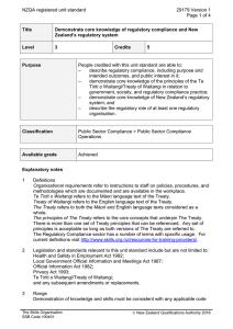 NZQA registered unit standard 29179 Version 1 Page 1 of 4