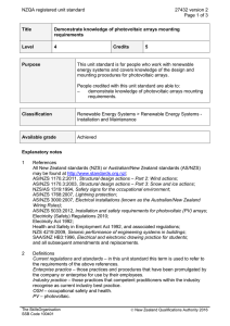NZQA registered unit standard 27432 version 2  Page 1 of 3